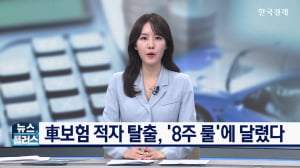 車보험 적자 탈출, '8주 룰'에 달렸다