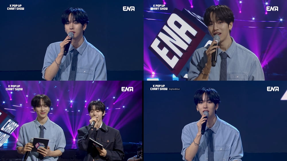 Hanjun Shines as Special MC on 'ENA K POP UP CHART SHOW'