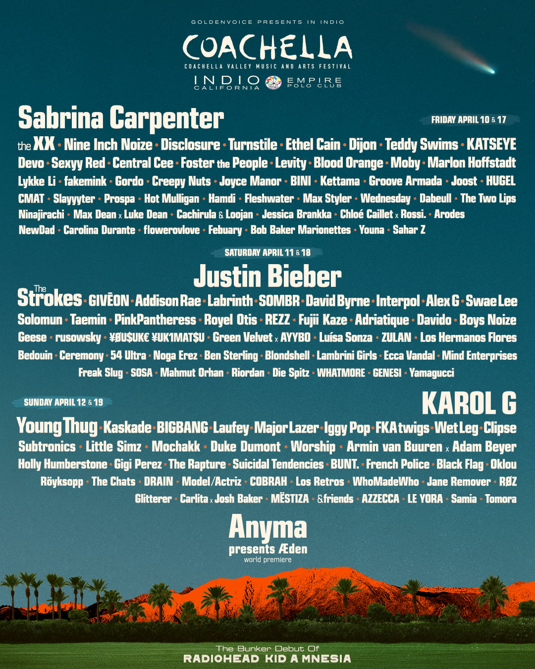 BIGBANG to Celebrate 20th Anniversary with 2026 Coachella Performance