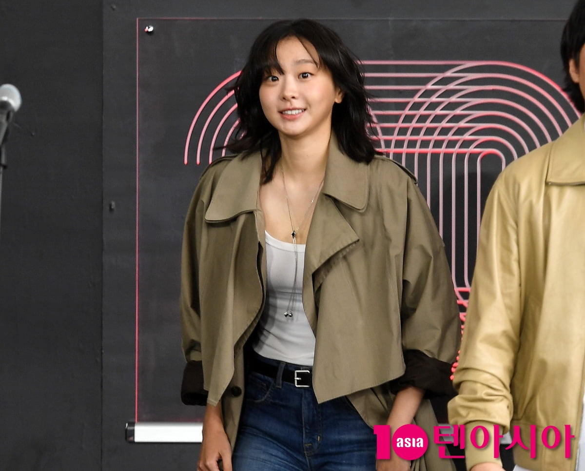 Actress Kim Da-mi Attends Outdoor Stage Greeting for 'The Great Flood' at BIFF