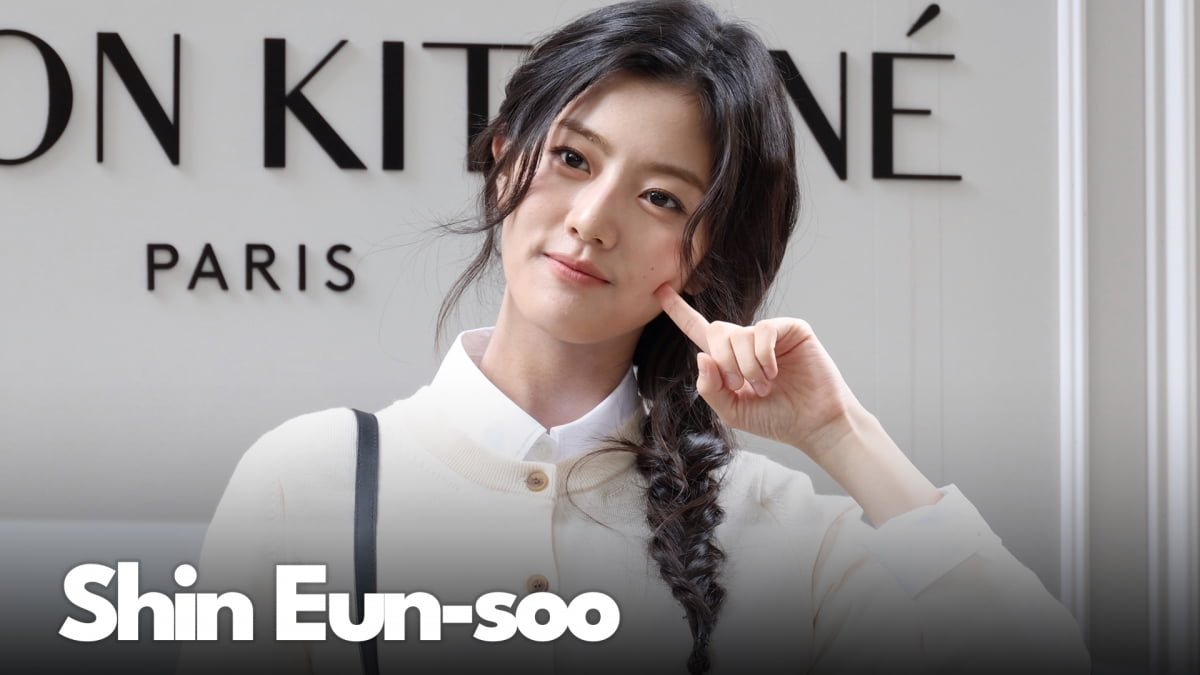 Actress Shin Eun-soo Attends Maison Kitsuné 25FW Collection Presentation in Seoul