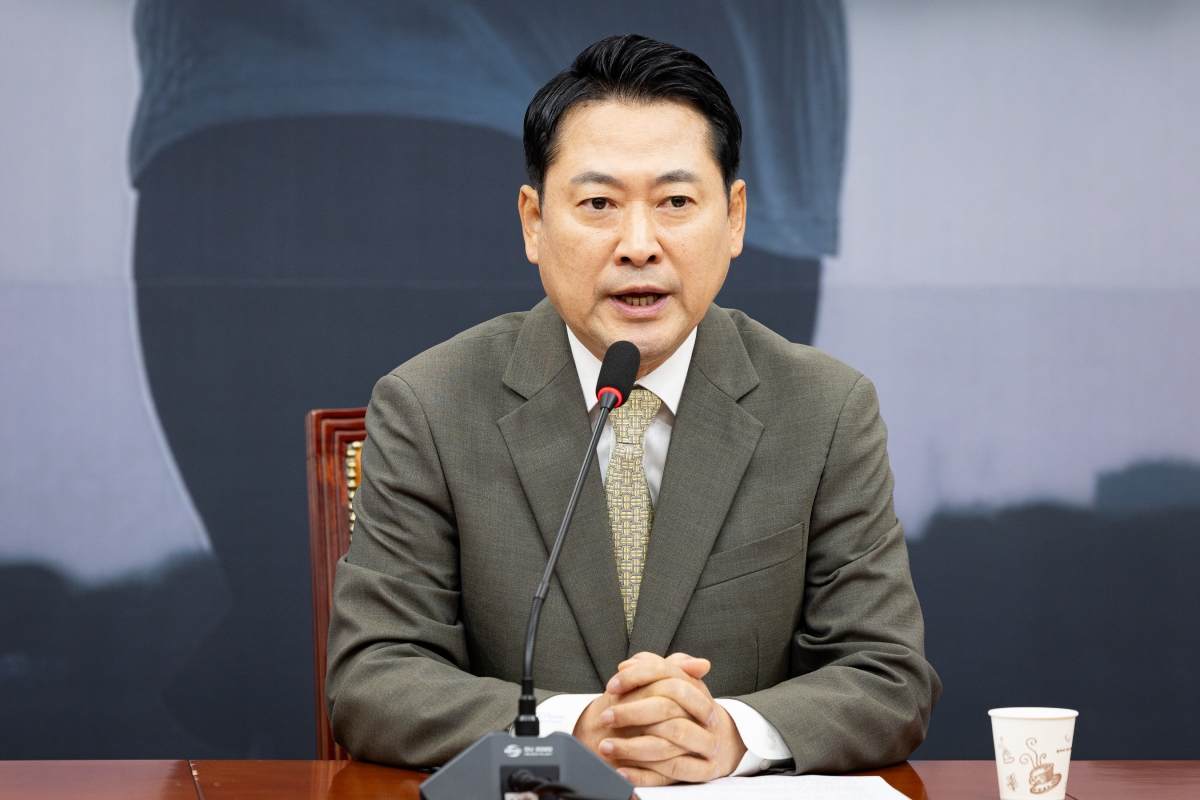  장동혁 국민의힘 대표가 9일 서울 여의도 국회에서 정청래 더불어민주당 대표의 교섭단체 대표 연설에 대한 입장을 밝히고 있다./ 사진=뉴스1