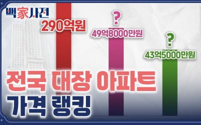 우리 동네 가장 비싼 아파트…전국서 몇 번째일까? | 백家사전