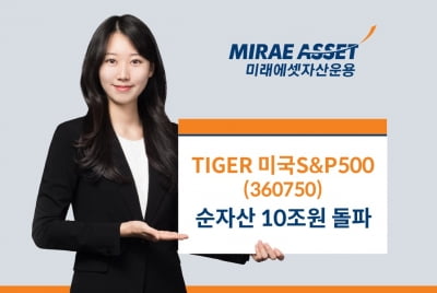 TIGER 미국S&P500 ETF, 순자산 10조 돌파…"국내 최초"