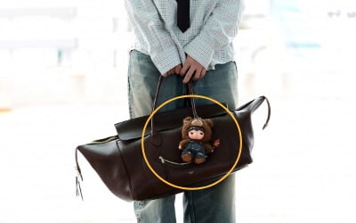 BTS '뷔' 가방에 '대롱대롱'…'라부부' 제치고 품절 대란