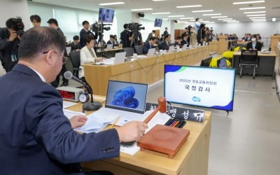 경기도 국감 '백현동 난타전'…"김현지 개입 의혹" vs "성남시에 물어라"