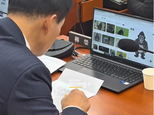 국회 회의 중 '고릴라 그림' 삼매경…반복되는 '딴짓' [이슈+]