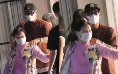 아내 잃은 구준엽 근황 포착…가족 파티서 여전히 야윈 모습 '먹먹'