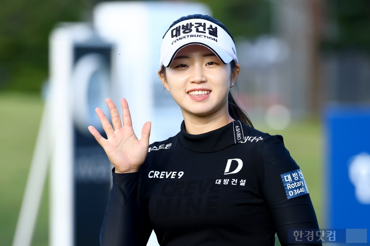 [포토] 임진영, '귀여운 미소 방긋' (상상인·한경 와우넷 오픈 2025)