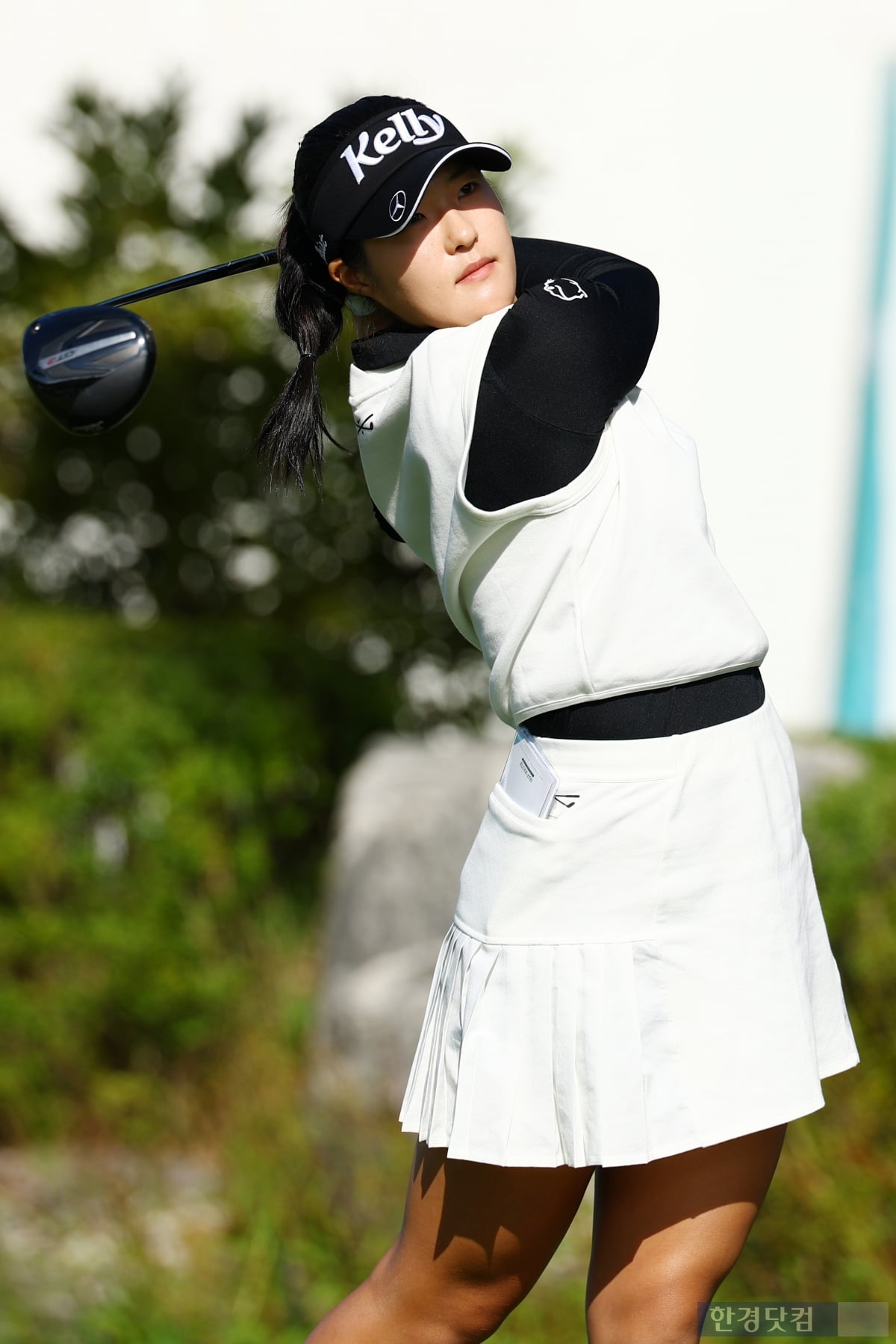 [포토] 김민별, '파워 넘치는 힘찬 티샷' (상상인·한경 와우넷 오픈 2025)