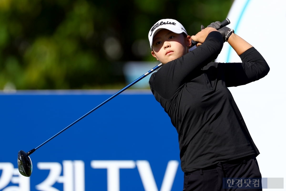 [포토] 박실비아, '패기 넘치는 당찬 스윙' (상상인·한경 와우넷 오픈 2025)