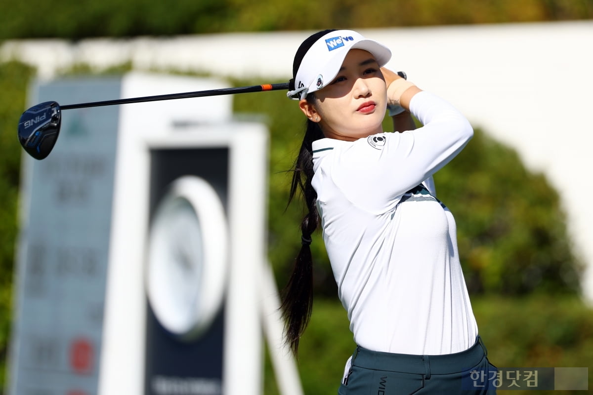 [포토] 박혜준, '정확하게 날려 보낸다' (상상인·한경 와우넷 오픈 2025)