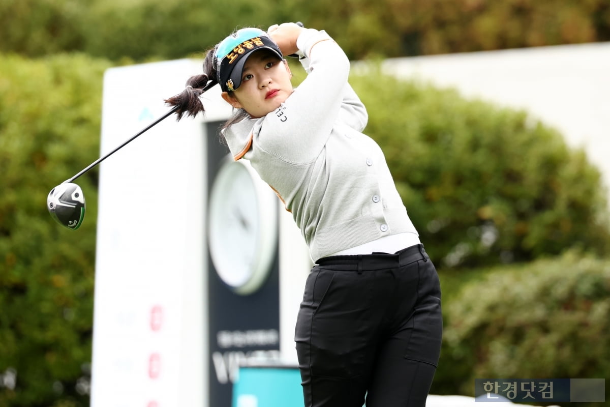 [포토] 한지원, '힘차게 날아라~' (상상인·한경 와우넷 오픈 2025)