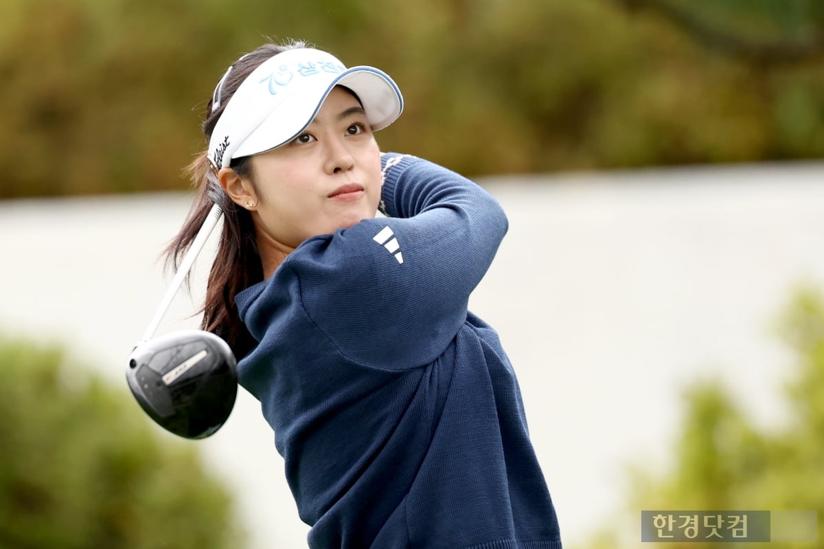 [포토] 서교림, '신인상을 향해 달린다' (상상인·한경 와우넷 오픈 2025)