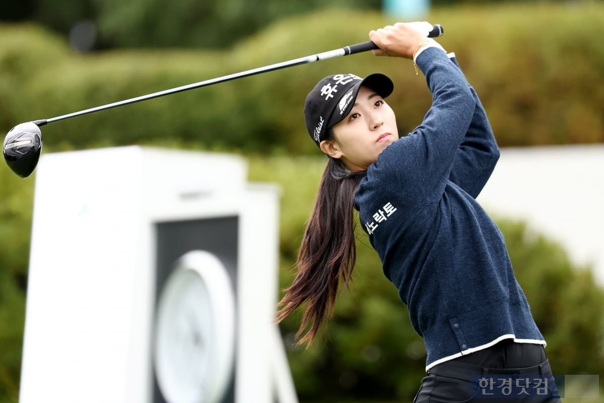 [포토] 강지선, '시원시원한 스윙' (상상인·한경 와우넷 오픈 2025)