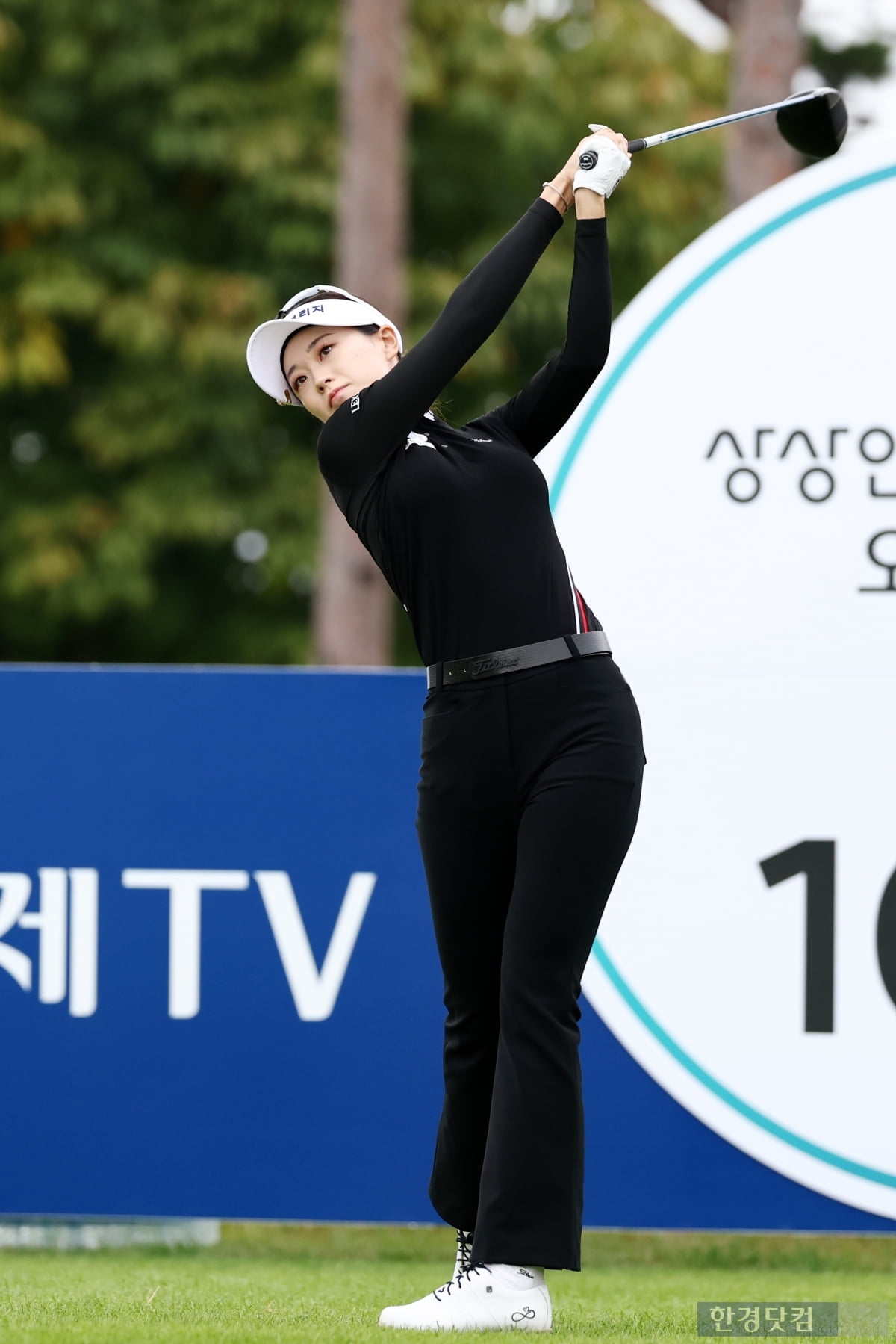 [포토] 한빛나, '한 계단 씩 위로 올라가자' (상상인·한경 와우넷 오픈 2025)