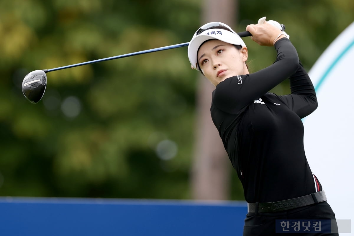 [포토] 한빛나, '한 계단 씩 위로 올라가자' (상상인·한경 와우넷 오픈 2025)