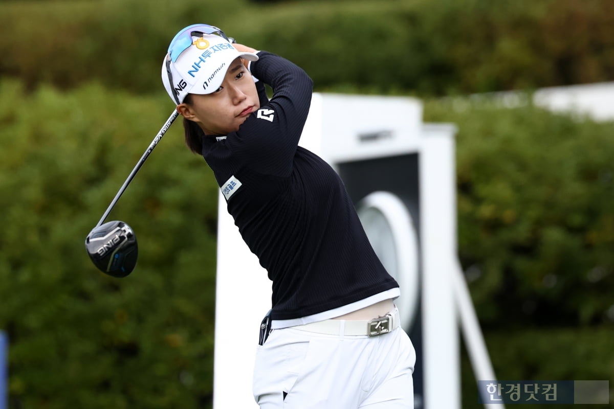 [포토] 정윤지, '우승을 향해 가자' (상상인·한경 와우넷 오픈 2025)