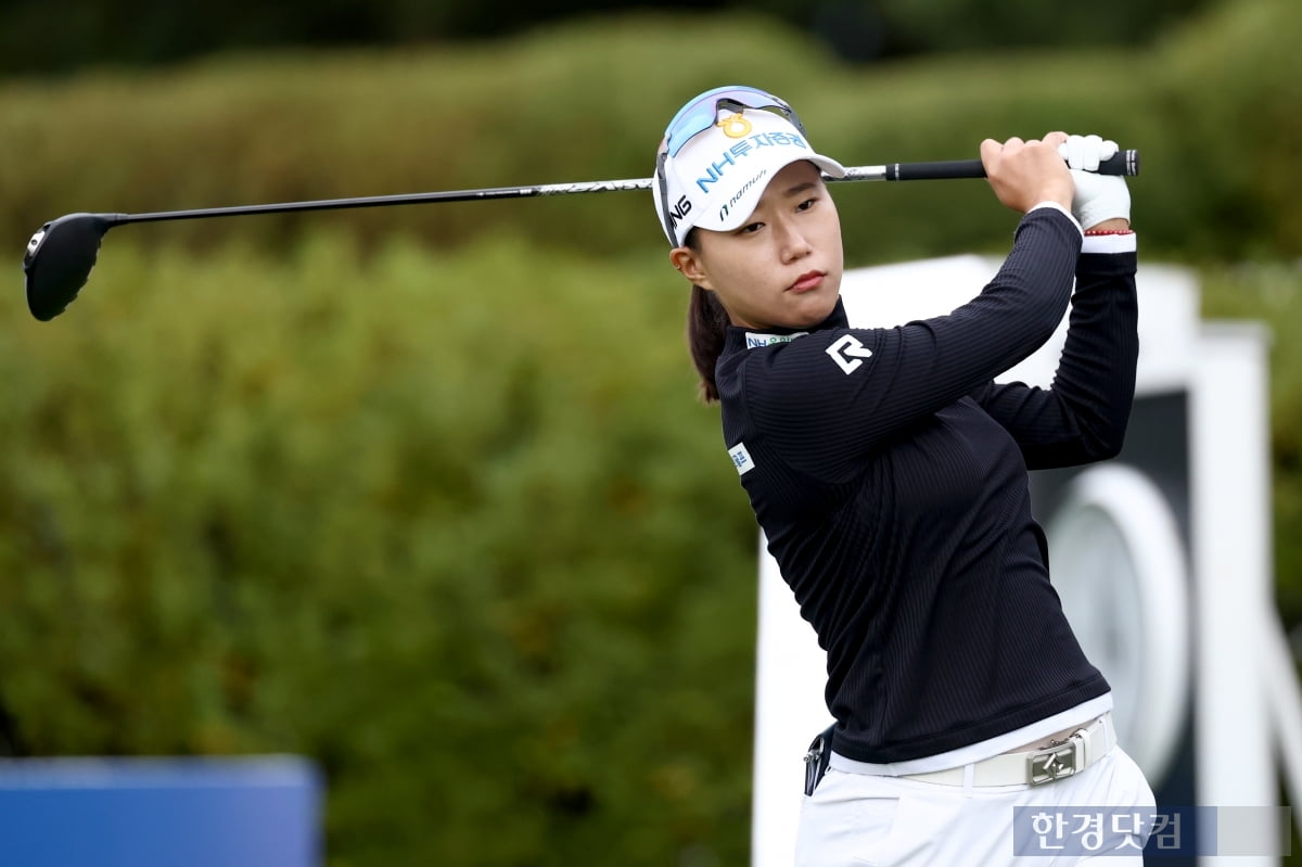 [포토] 정윤지, '우승을 향해 가자' (상상인·한경 와우넷 오픈 2025)