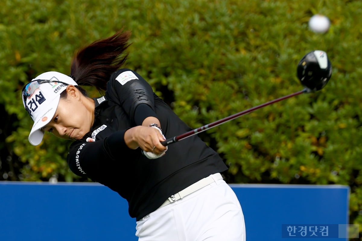 [포토] 지한솔, '포기는 없다' (상상인·한경 와우넷 오픈 2025)