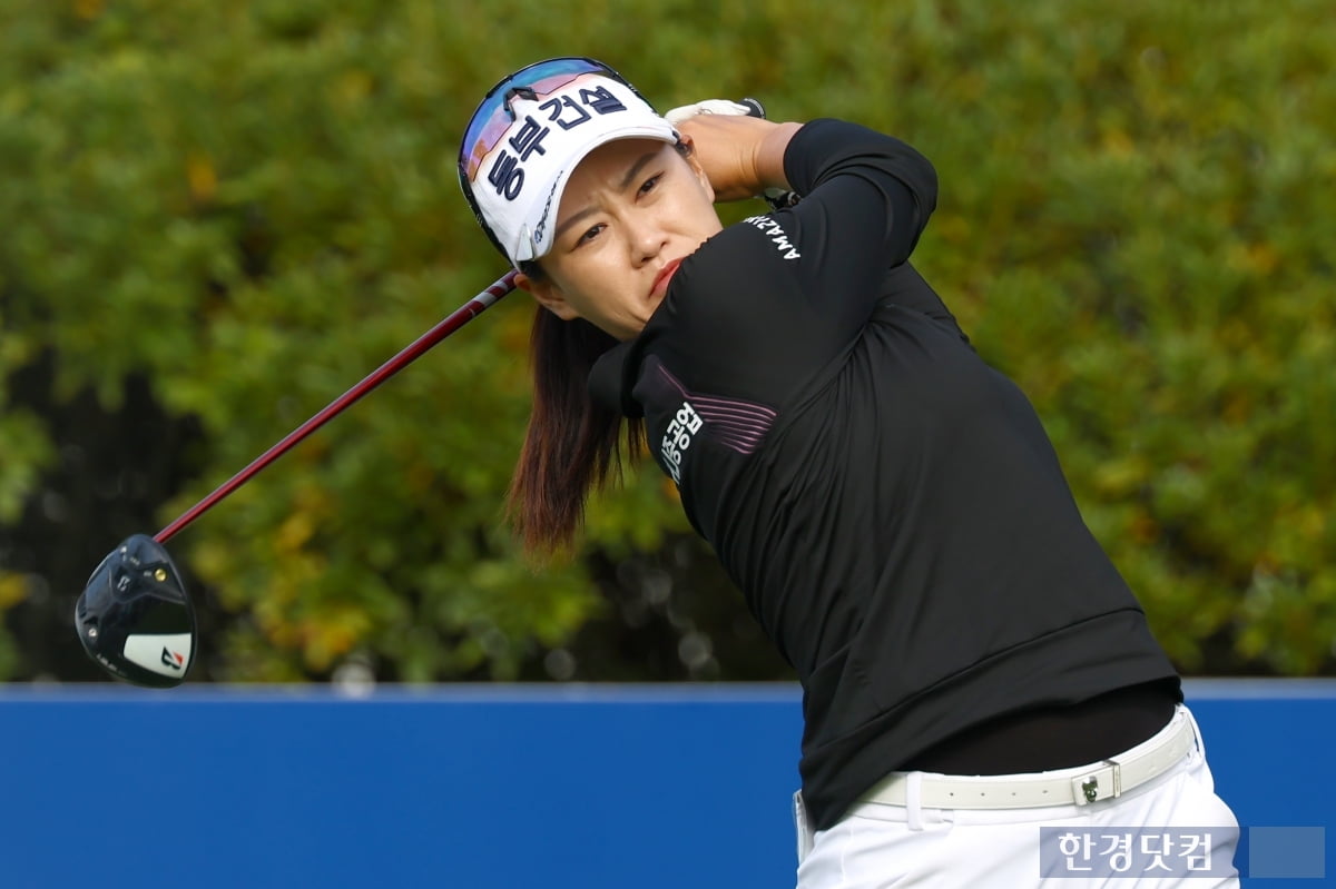 [포토] 지한솔, '포기는 없다' (상상인·한경 와우넷 오픈 2025)