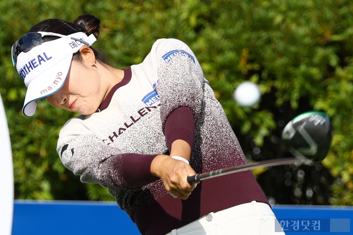 [포토] 한진선, '시원시원한 스윙' (상상인·한경 와우넷 오픈 2025)