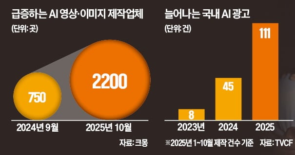 50만원이면 영상 뚝딱…AI가 삼키는 '저가 광고시장'