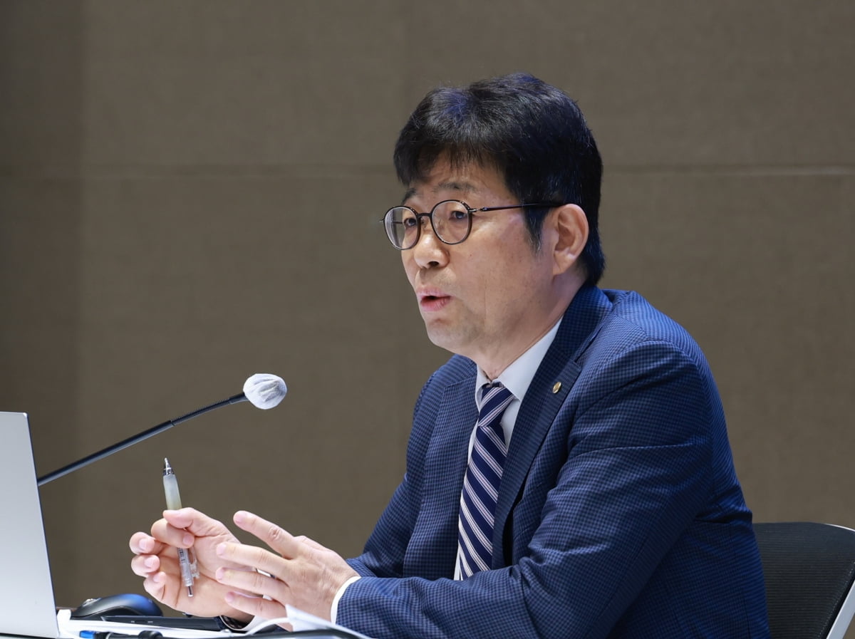 유상대 한국은행 부총재가 6월 24일 서울 중구 한국은행 본부에서 열린 기자간담회에서 발언하고 있다. 사진=한국은행 제공