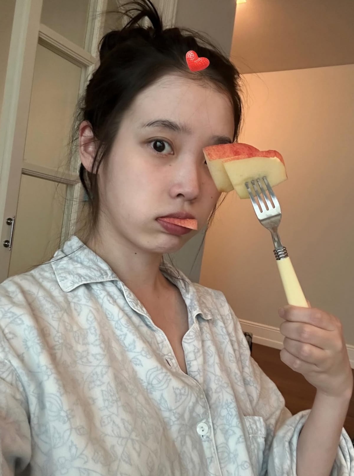 IU Shares Barefaced Selfies, Embracing Natural Beauty