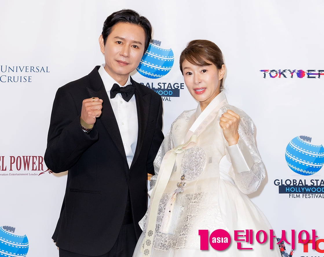 Kim Min-jong and Yeh Ji-won Grace the Red Carpet at Global Stage Hollywood Film Festival 2025