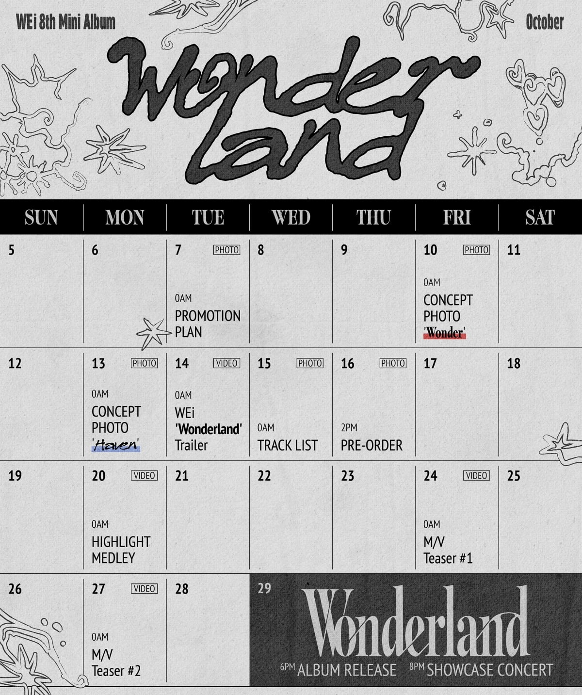 WEi、ミニ8集『Wonderland』でカムバック！プロモーションプラン公開