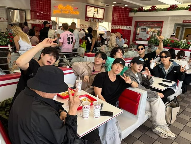 Super Junior Members Enjoy Leisurely Time in the U.S. Amidst Latin America Tour