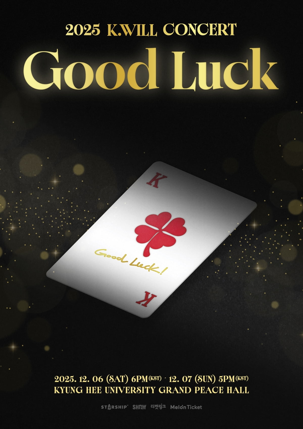 K.Will to Host Solo Concert 'Good Luck' This December in Seoul