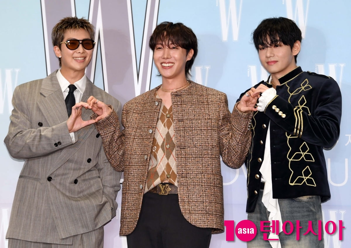 BTSのアールエム、ジェイホープ、ブイが「W Korea」乳がん認識向上キャンペーンに参加