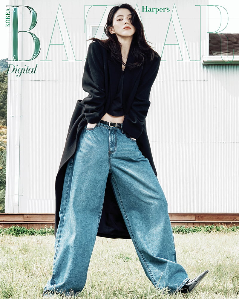 Han So-hee Dazzles in Red for Harper's Bazaar Photoshoot