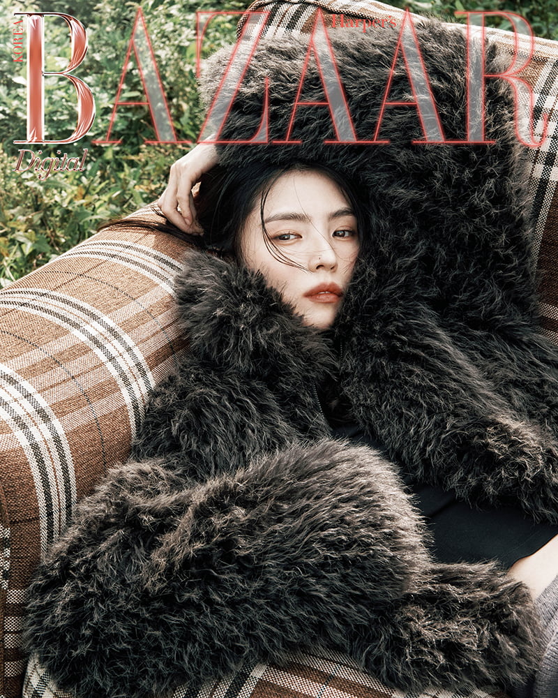Han So-hee Dazzles in Red for Harper's Bazaar Photoshoot