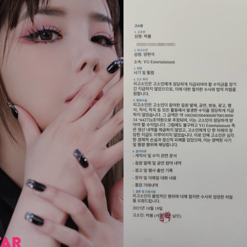 Park Bom's Legal Dispute with YG Entertainment: Agency Responds