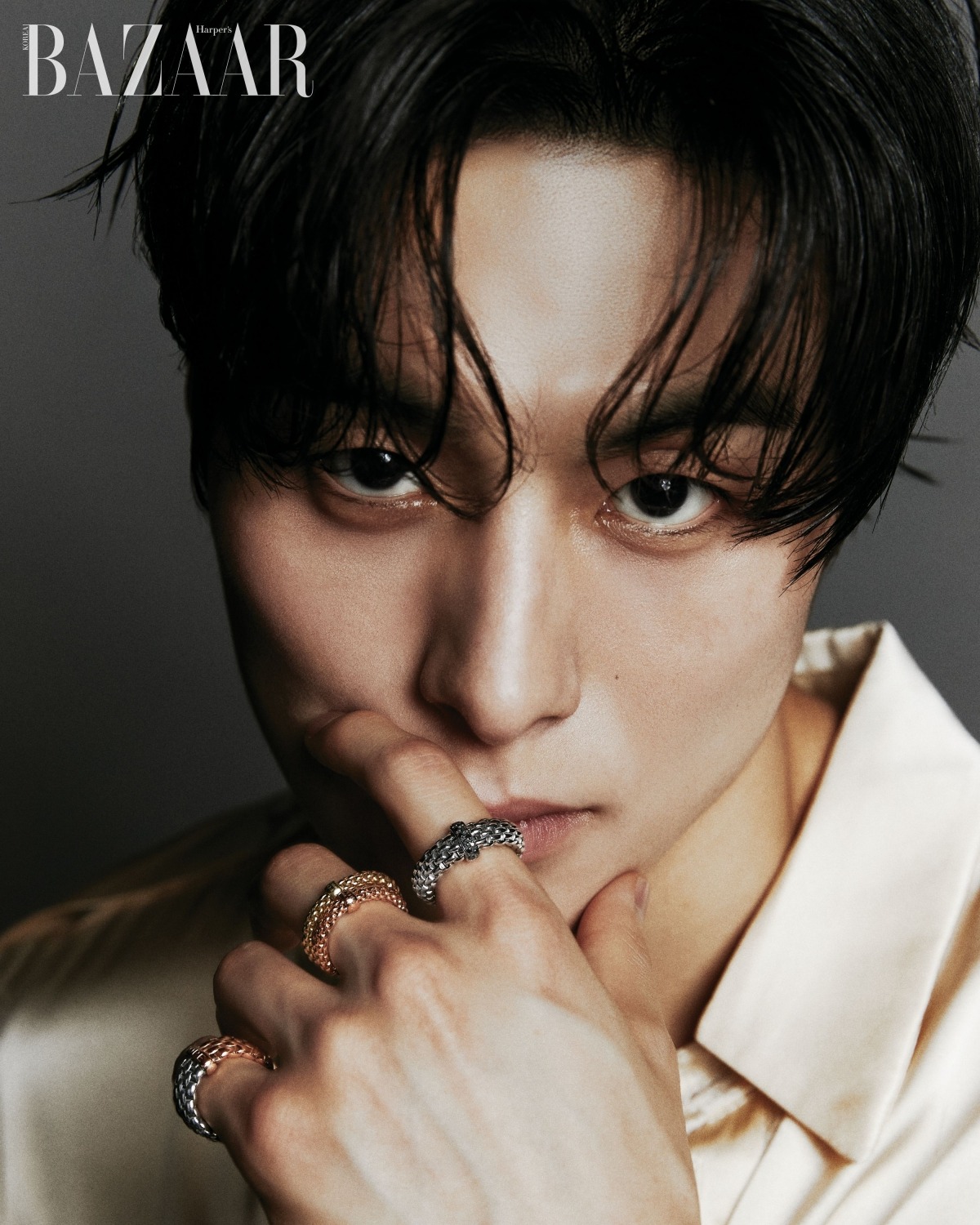 Actor Jung Gun-joo Shines in FOPE Jewelry for Harper's BAZAAR Korea