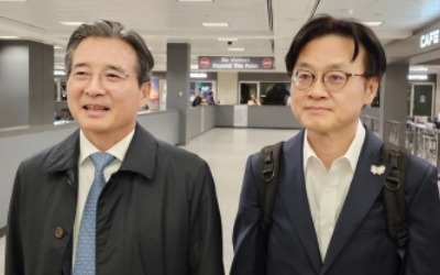 방미 김용범 "한미협상 꽤 마지막까지 와있다…잔여쟁점 한두개"