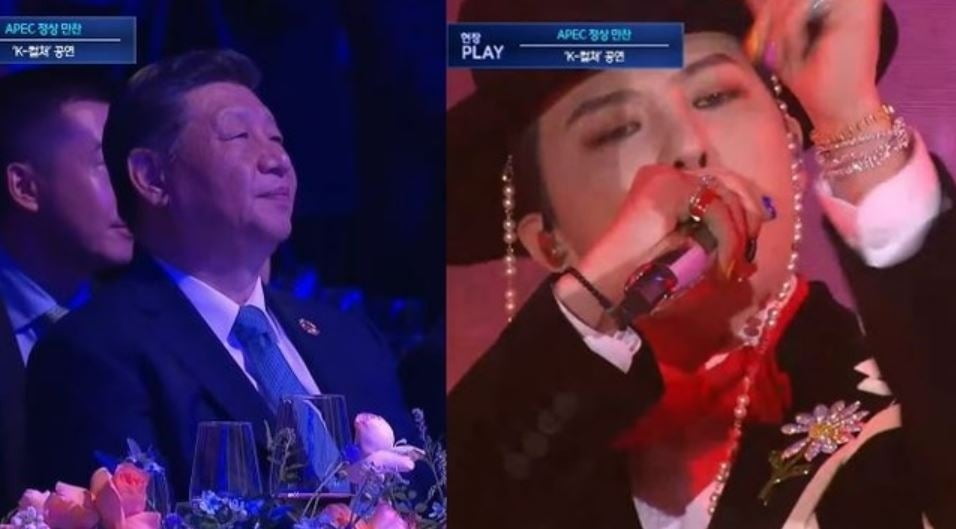 시진핑도 주목한 갓 쓴 지드래곤…"아이 갓 더 파워" [APEC 2025]
