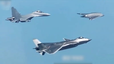 중국, 스텔스 유·무인 편대 첫 공개...최신형 전력으로 전장 우위 과시 [HK영상]
