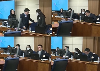 김건희, 첫 공판 후 2달 만에 모습 공개…머리 풀고 흰색 마스크