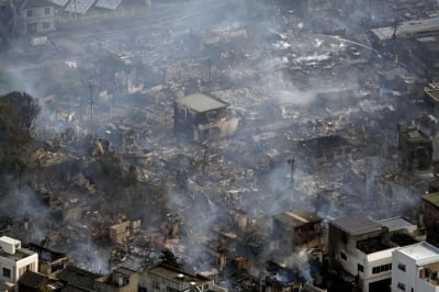 日 온천 명소 화재로 큰 피해…건물 170채 이상 불타