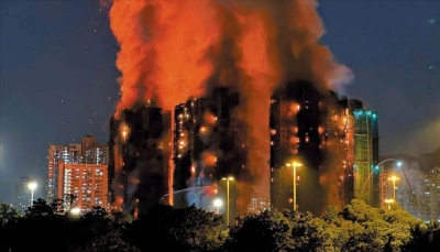 홍콩 대형 화재로 소방관 등 최소 13명 사망…피해 늘어날 듯