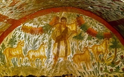 '선한 목자 예수' 그려진 초기 기독교 시대 무덤…튀르키예서 발견