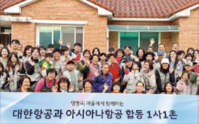 대한항공, 강원 홍천서 '1사1촌' 봉사