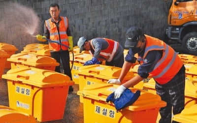 [포토] 7일 입동…제설함 준비 한창