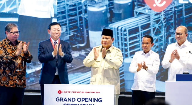 "동남아 석화 허브로"…롯데케미칼 5.7兆 인니공장 가동