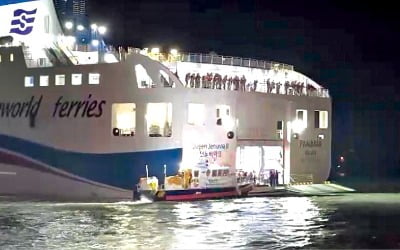 [포토] 267명 탄 여객선 좌초…해경, 긴급 현장구조