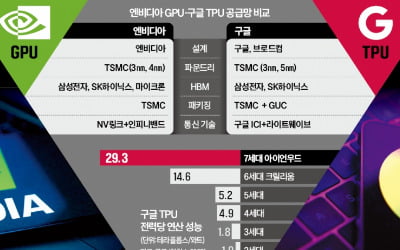 '엔비디아 vs 구글' 누가 이기든…'삼성·하이닉스'는 웃는다